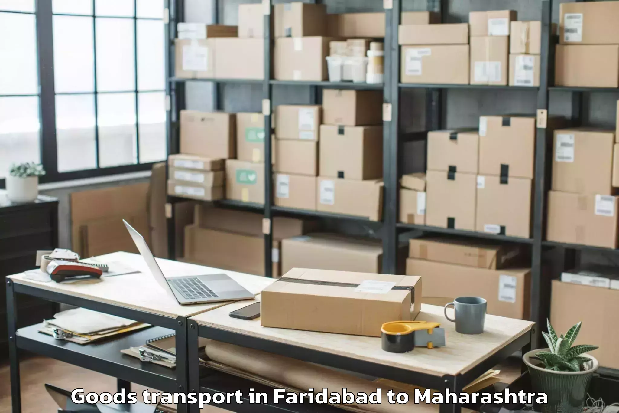 Quality Faridabad to Sangamner Goods Transport